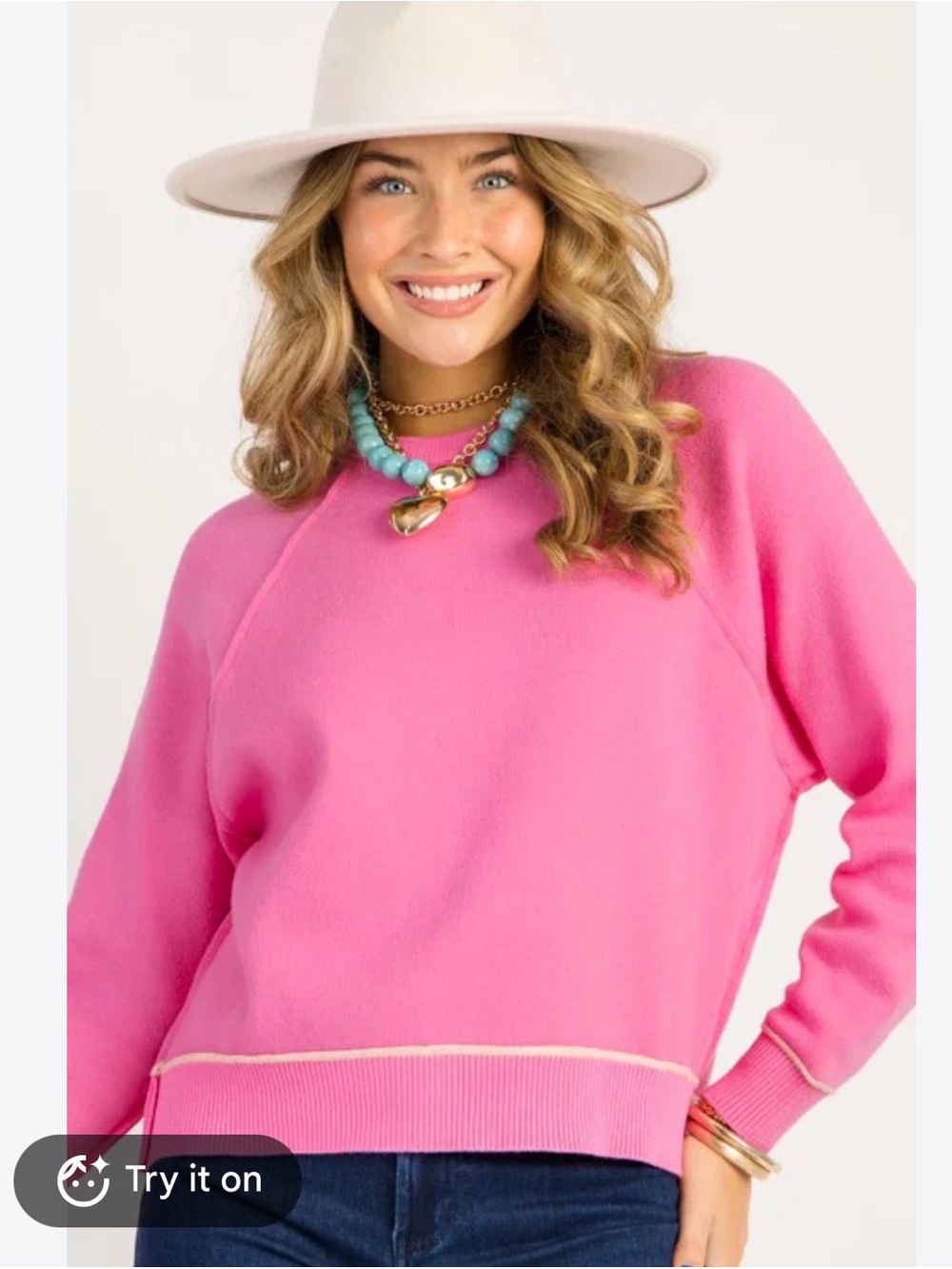 ee:some Los Angelos pink sweater